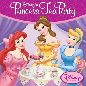 The image features a promotional poster for Disney s Princess Tea Party, showcasing three animated princesses from the company s films.
